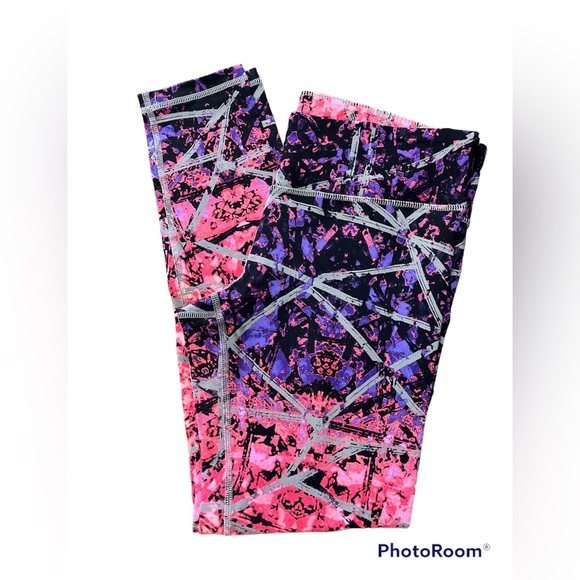 Danskin Pants - DANSKIN Leggings Compression Pink Purple Yoga Running Gym Workout Size L…